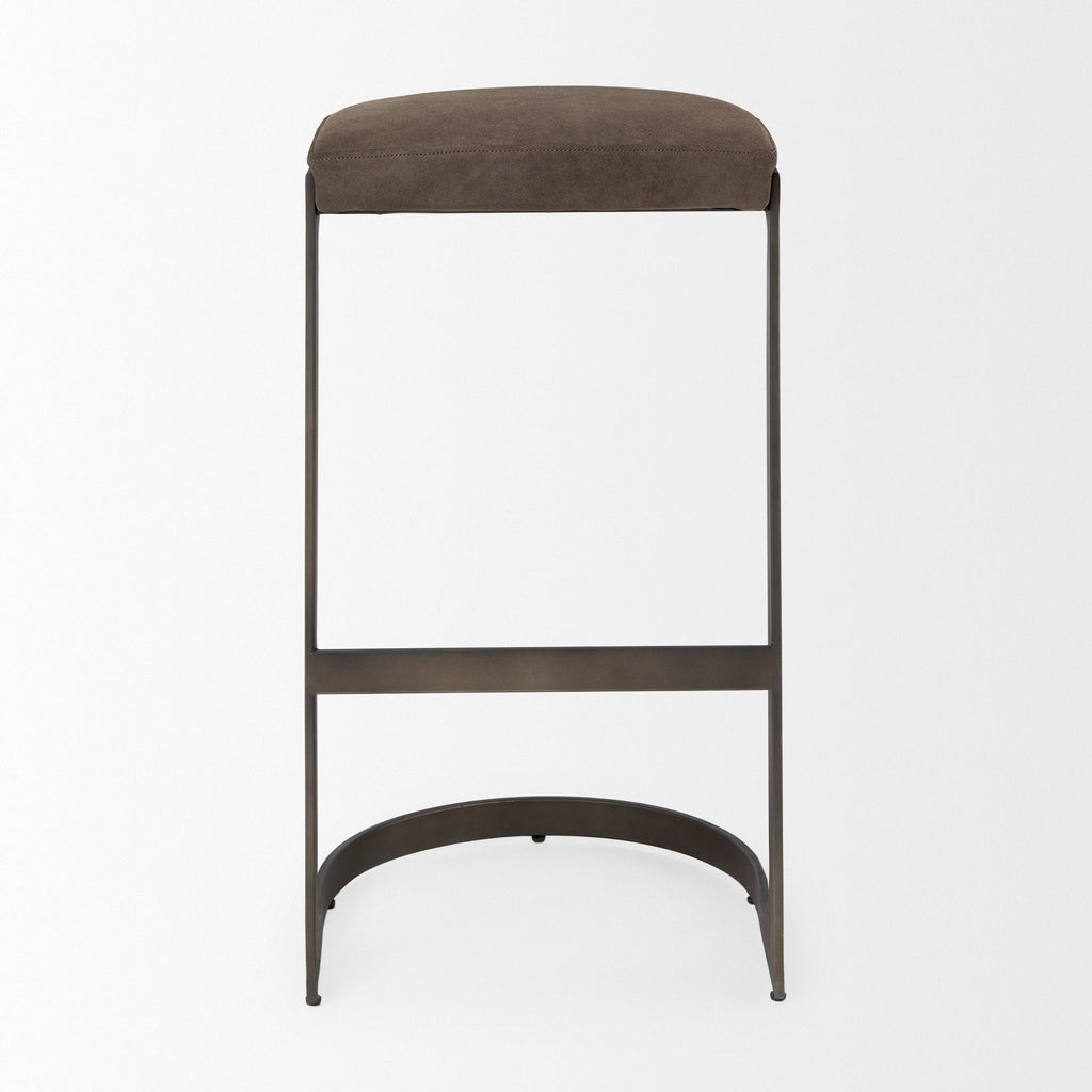 Tyson Suede Seat Bar Stool