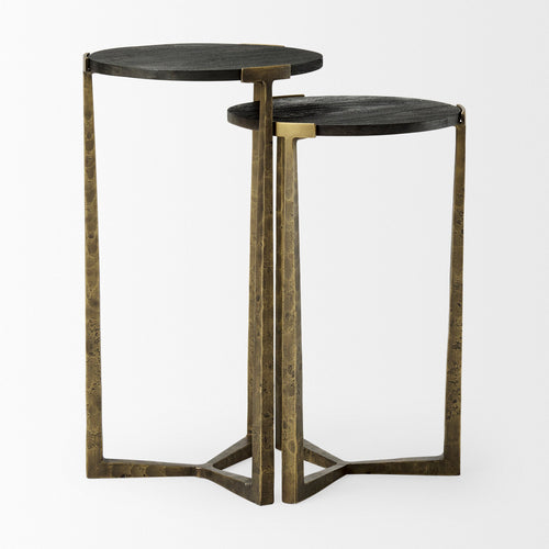 Atticus Wood Accent Table Set of 2