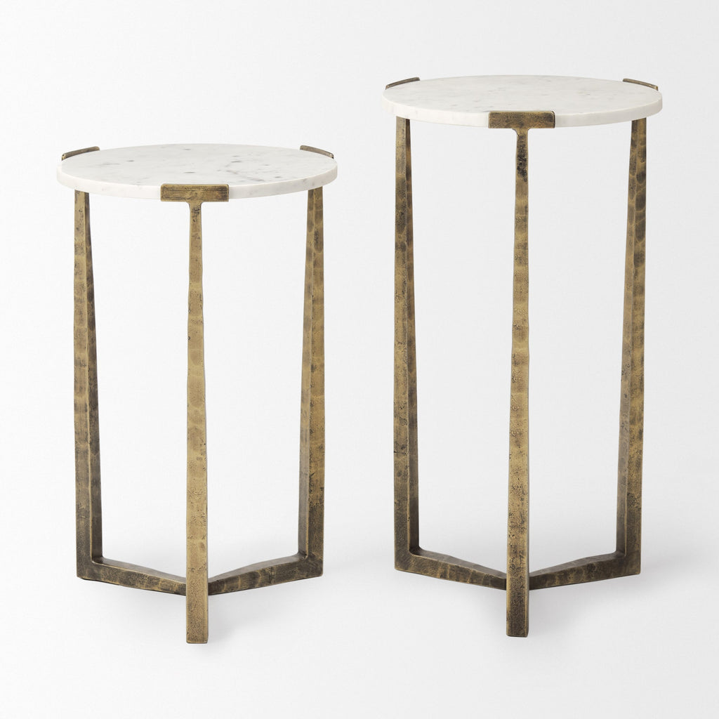 Atticus Marble Accent Table Set of 2