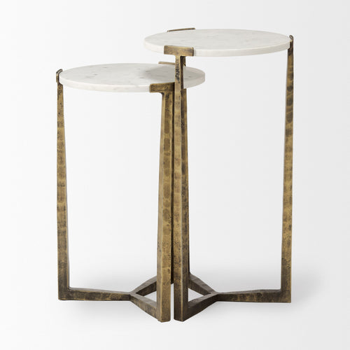 Atticus Marble Accent Table Set of 2