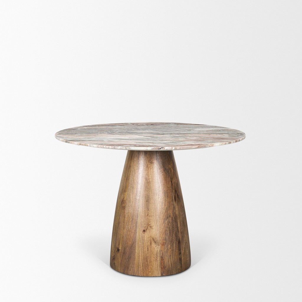 Allyson 42" Round Marble Dining Table