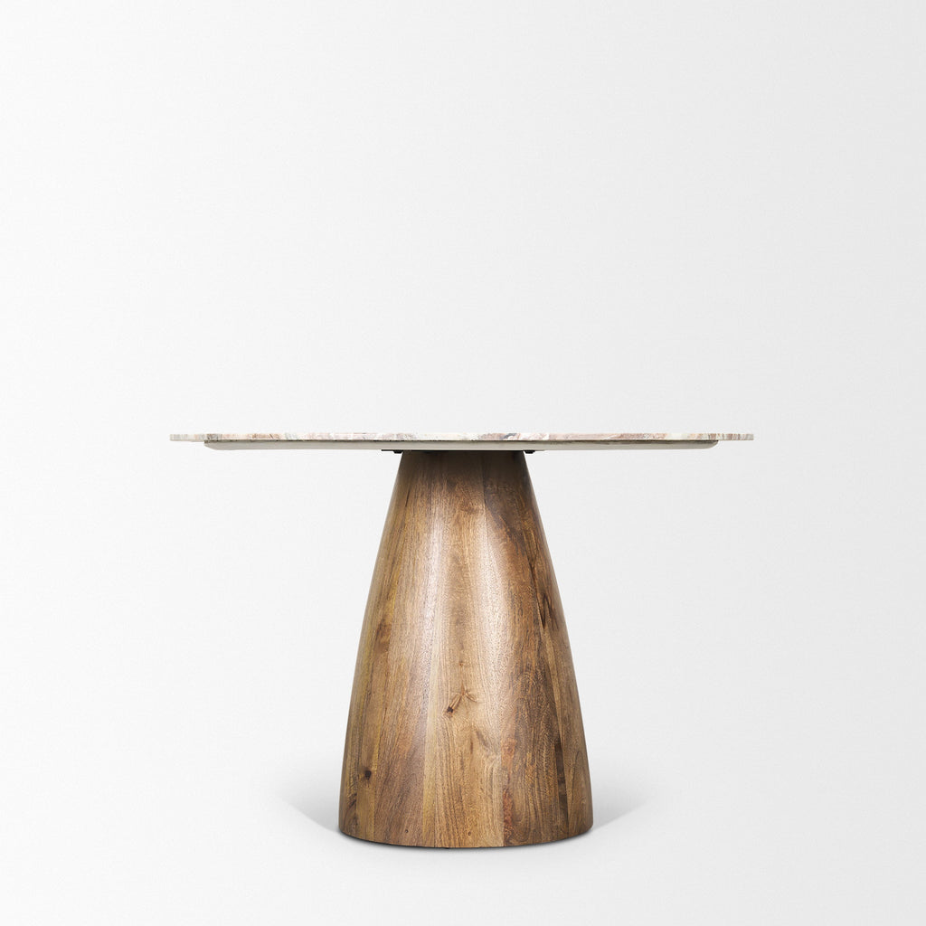 Allyson 42" Round Marble Dining Table