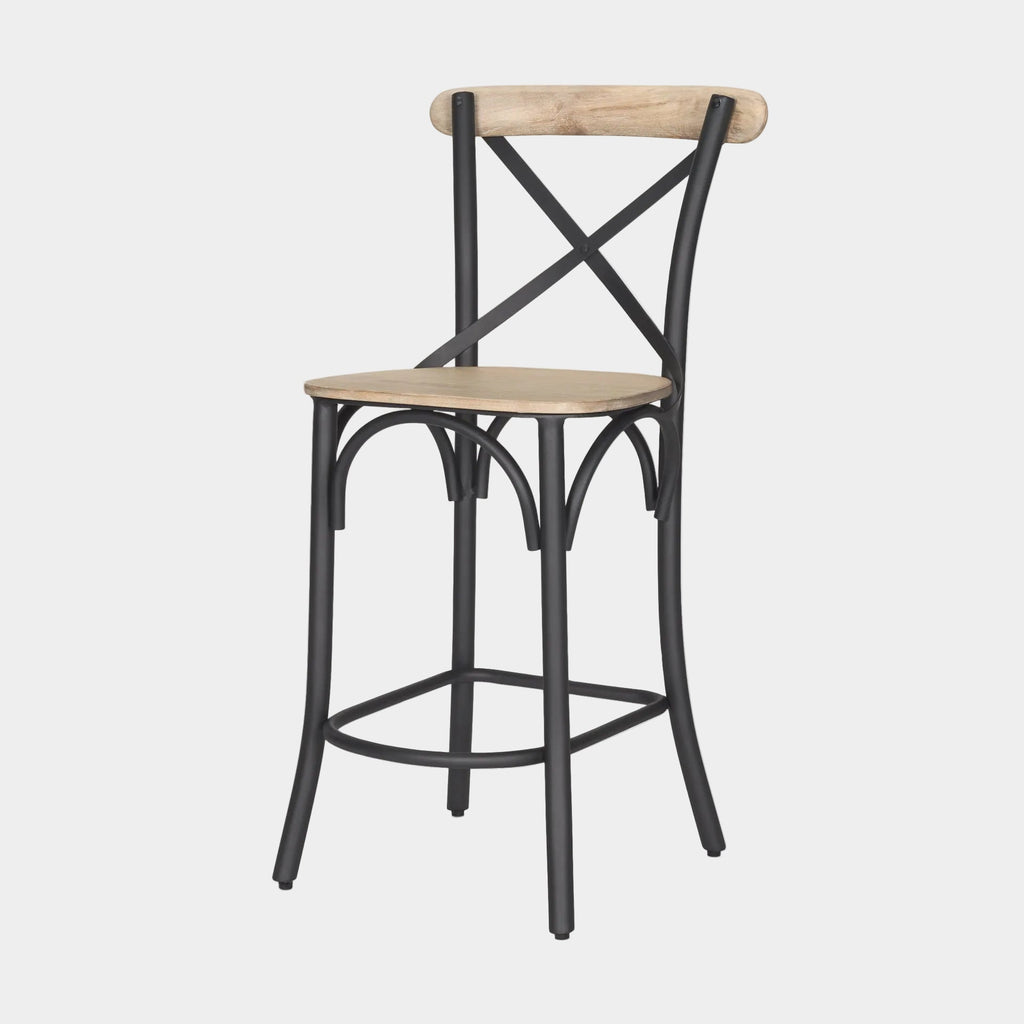 Etienne Wood Seat Bar/Counter Stool