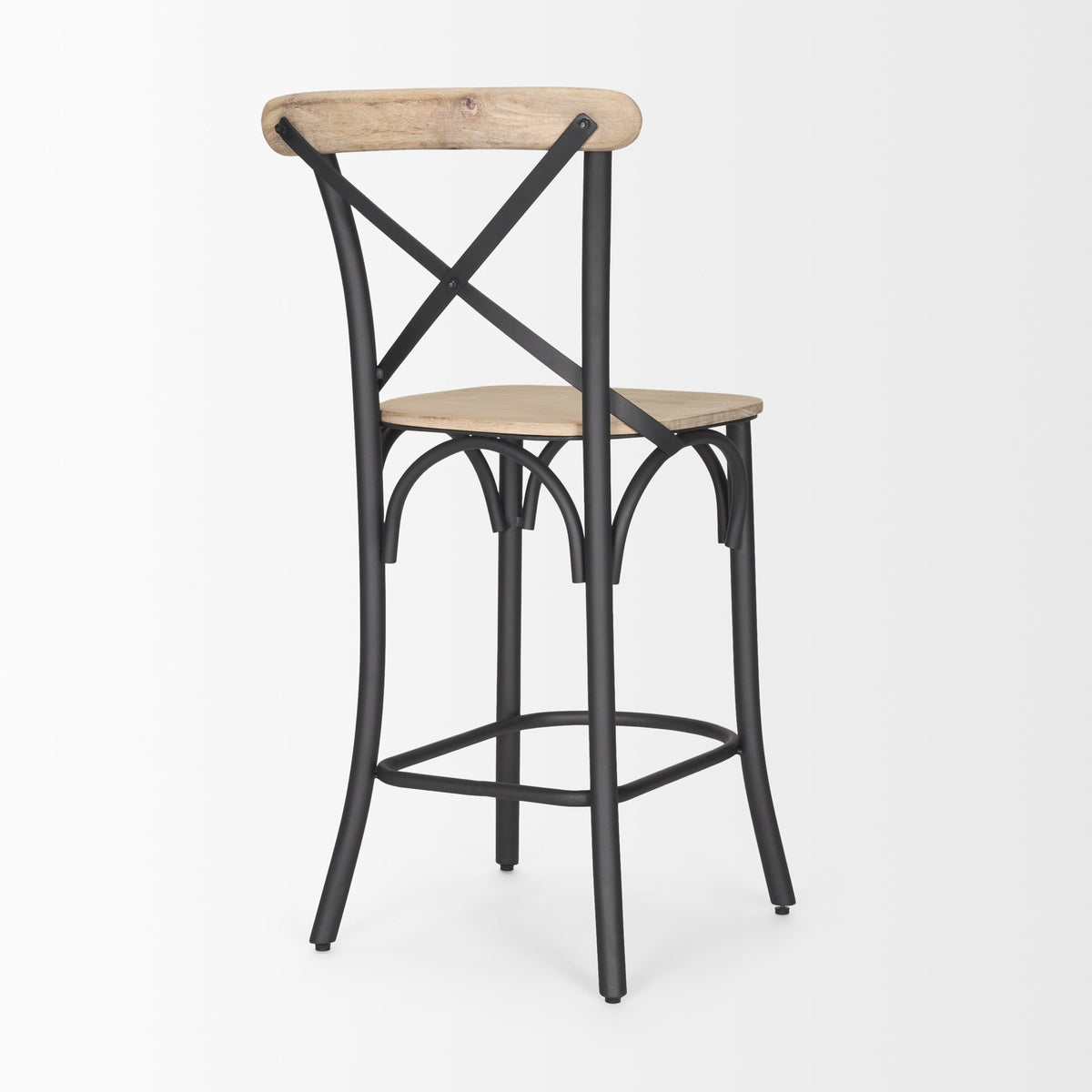 Etienne Wood Seat Bar/Counter Stool