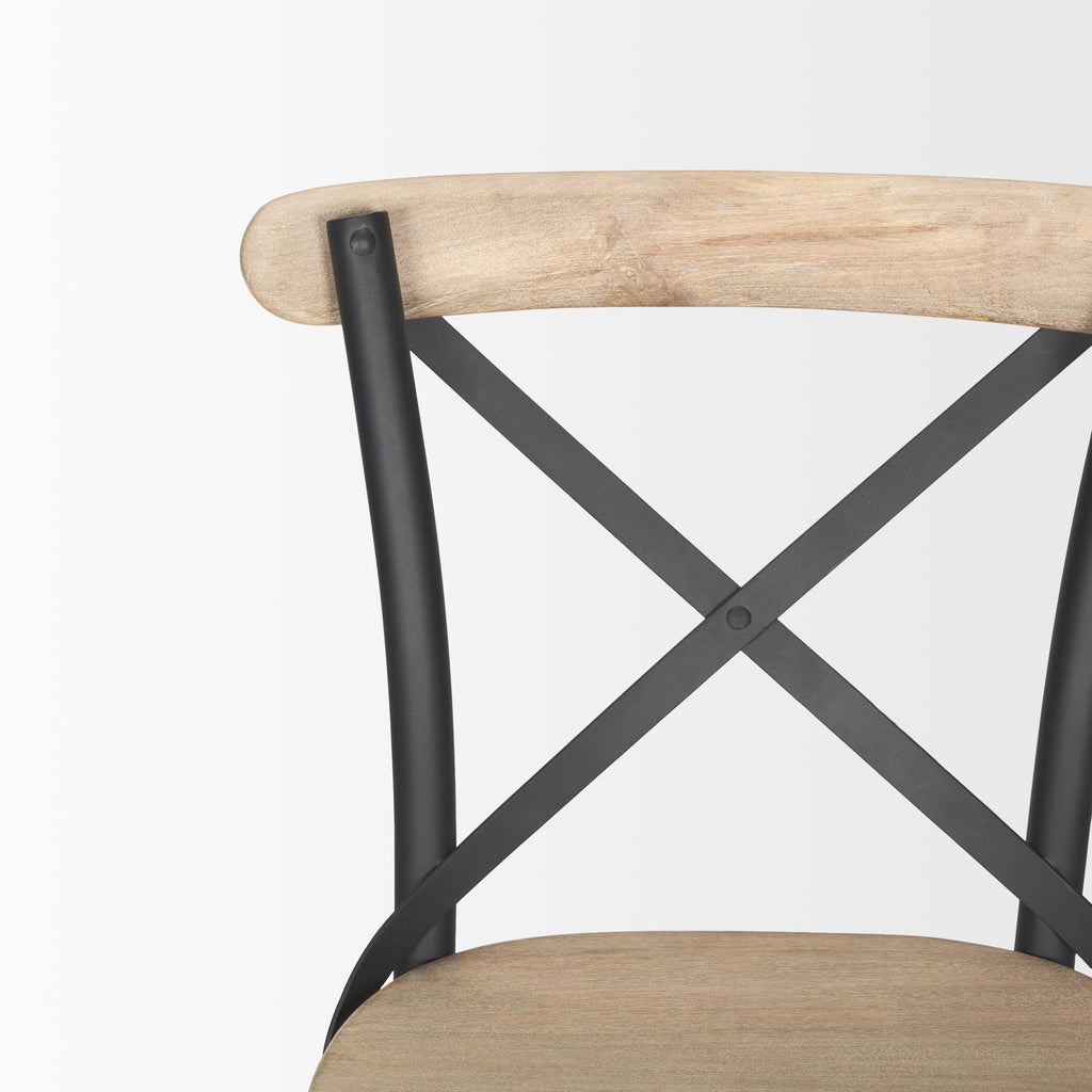 Etienne Wood Seat Bar/Counter Stool