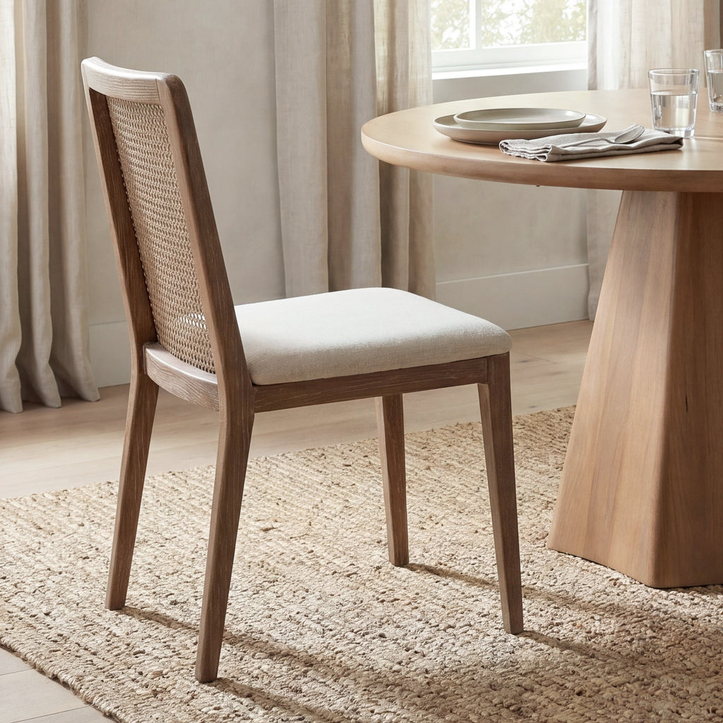 Clara Light Brown Cane Back Dining Chair