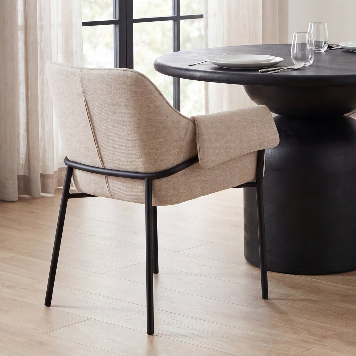 Brently Fabric Dining Armchair