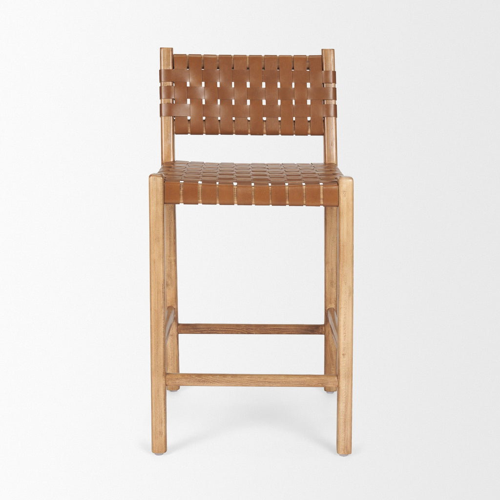 Shane Leather Seat Counter Stool