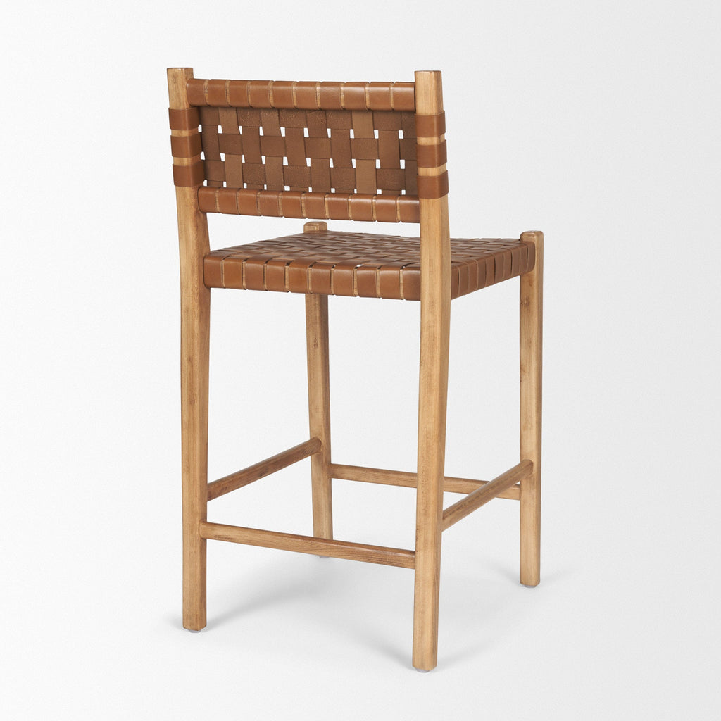Shane Leather Seat Counter Stool