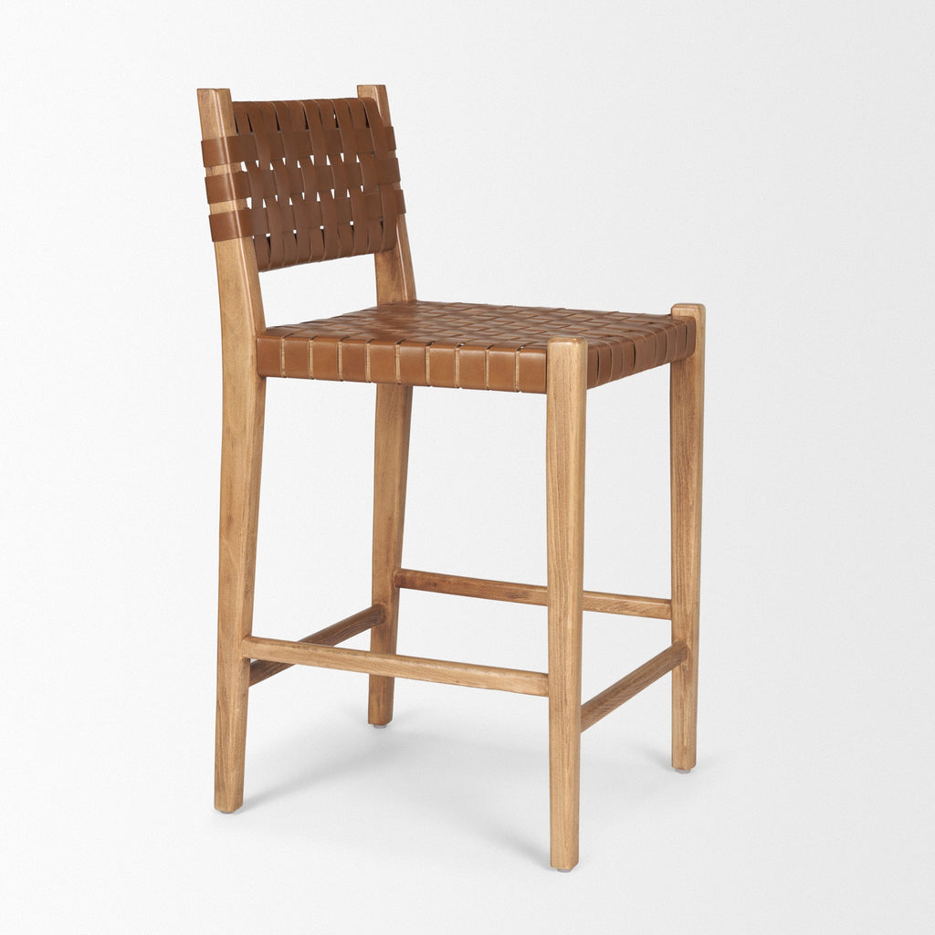 Shane Leather Seat Counter Stool