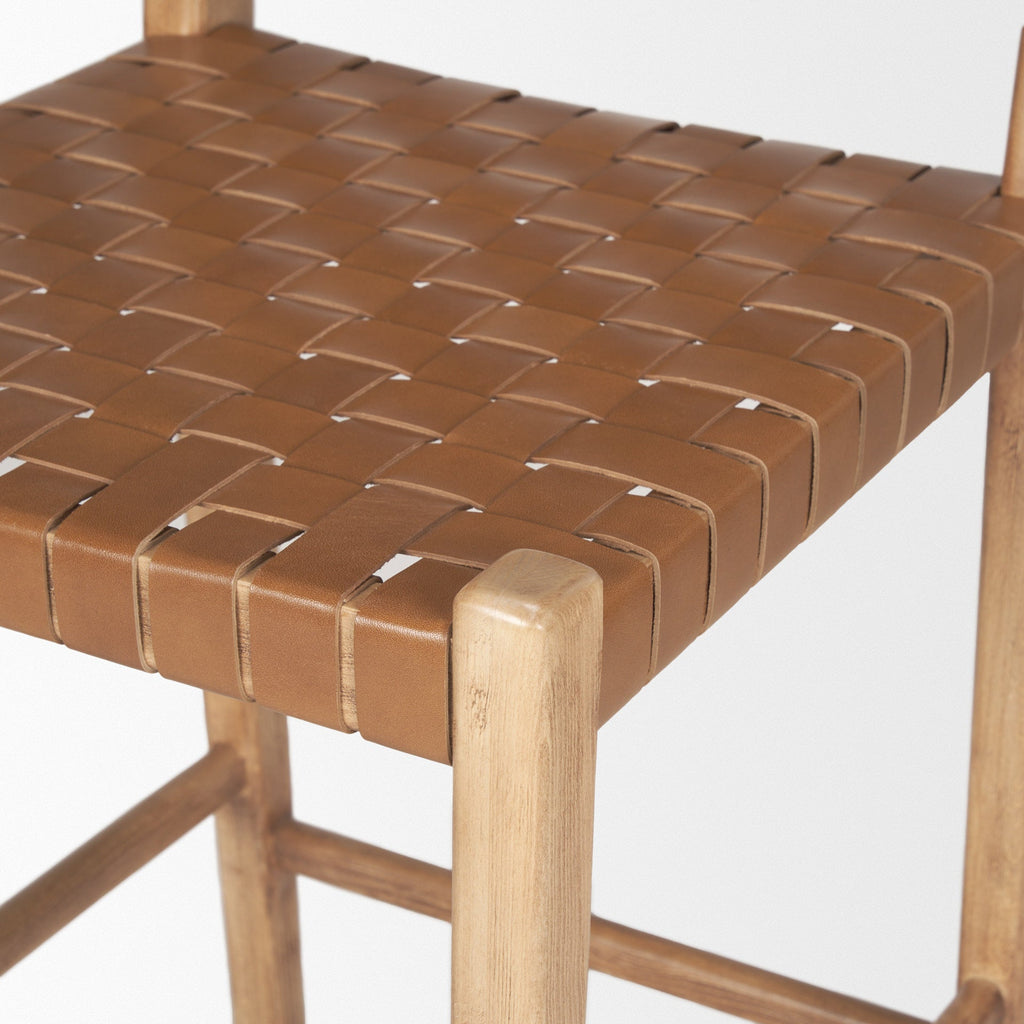 Shane Leather Seat Counter Stool