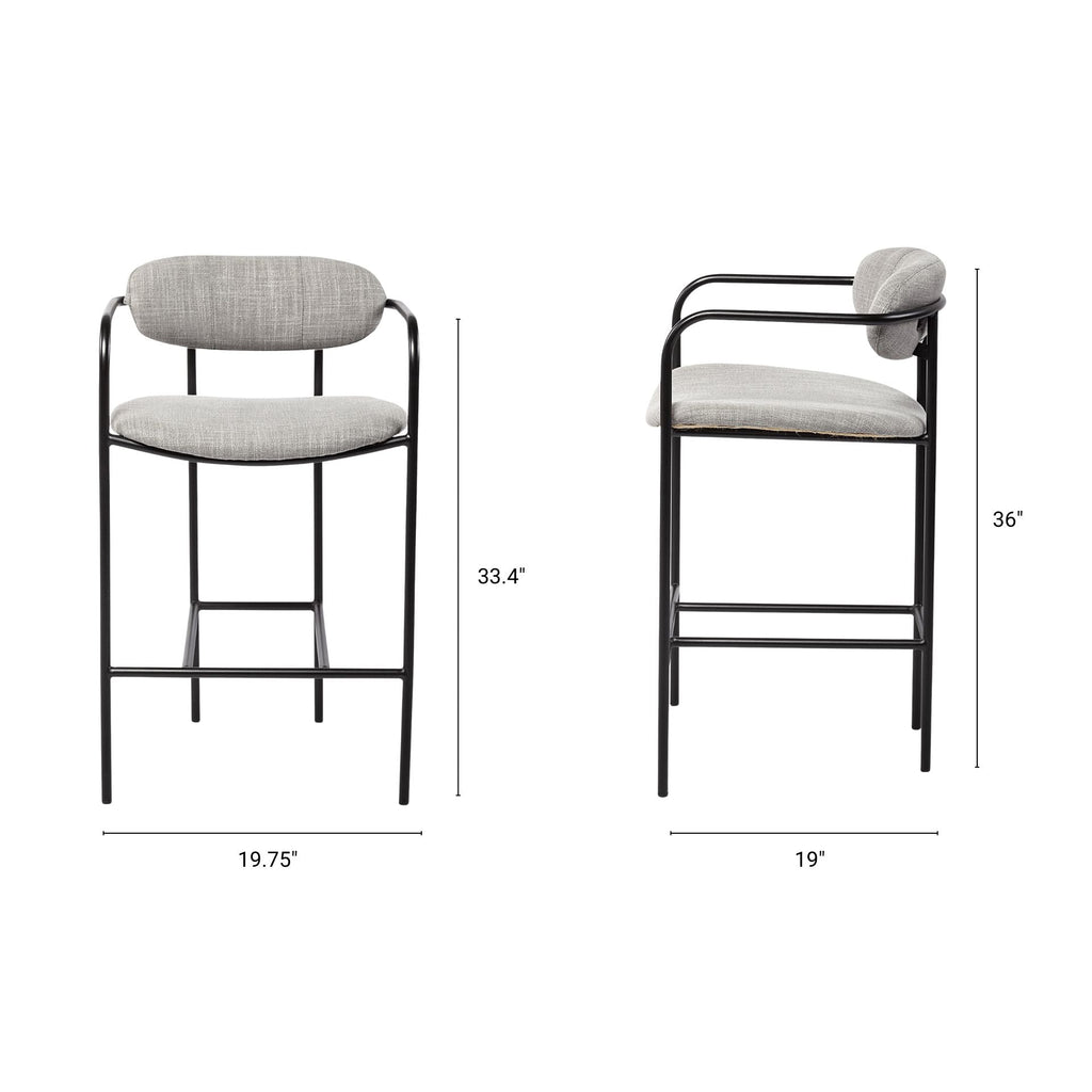Parker Upholstered Counter Seat Stool