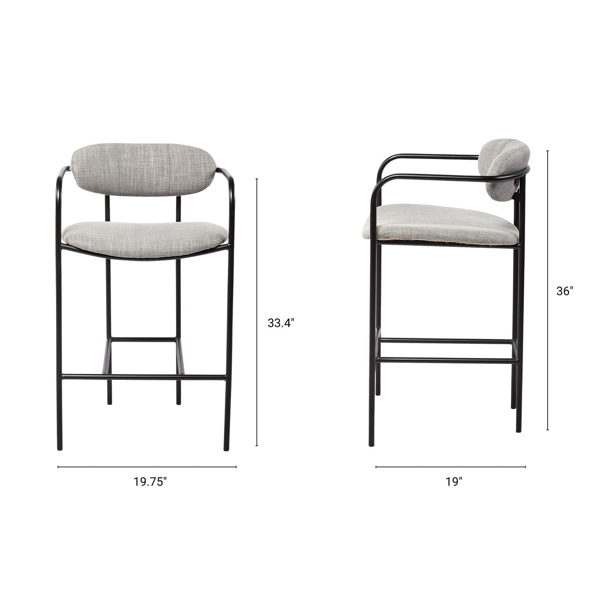 Parker Upholstered Counter Seat Stool