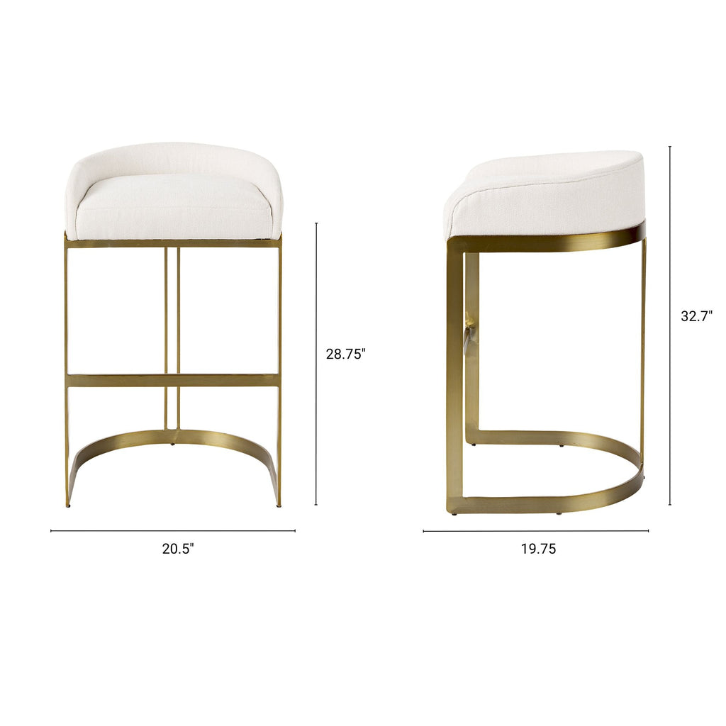 Hollyfield Fabric Seat Contract-Grade Bar Stool