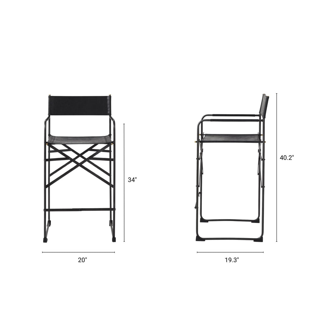 Direttore Upholstered Seat Counter Stool