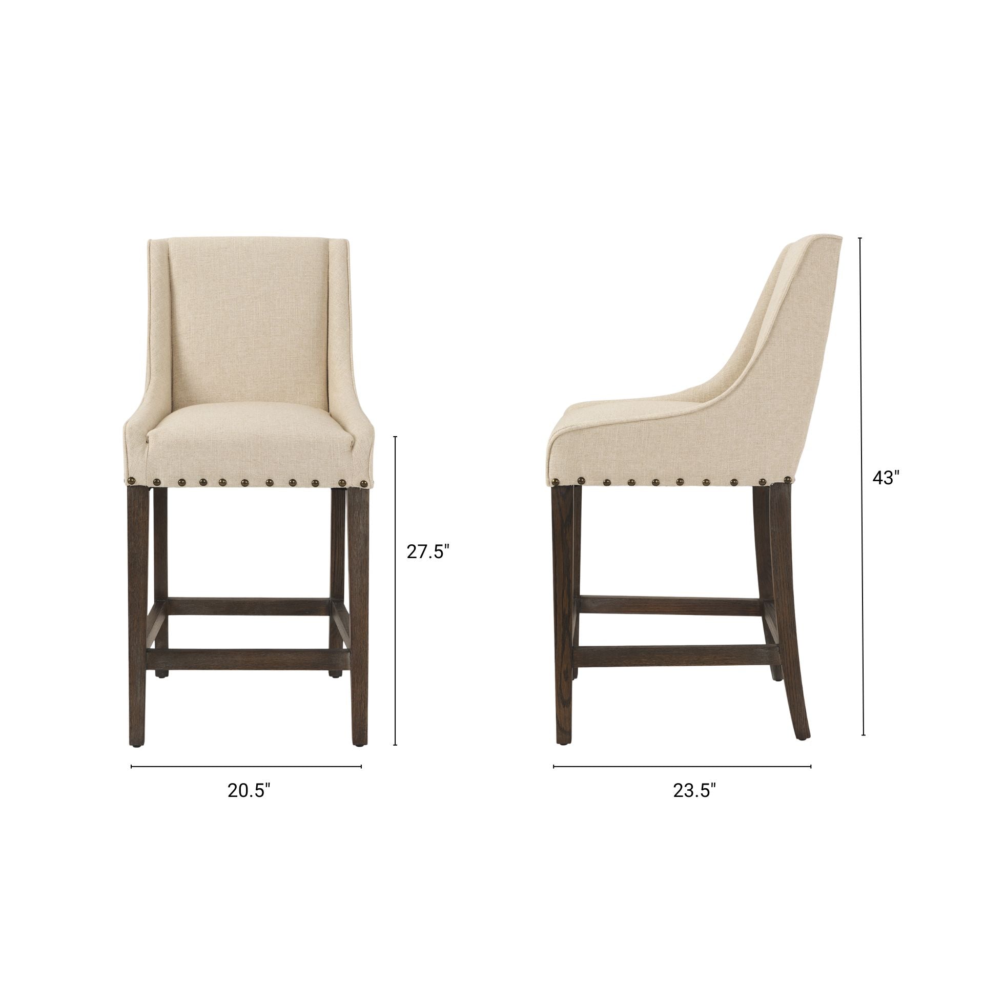 Kensington Upholstered Counter Stool