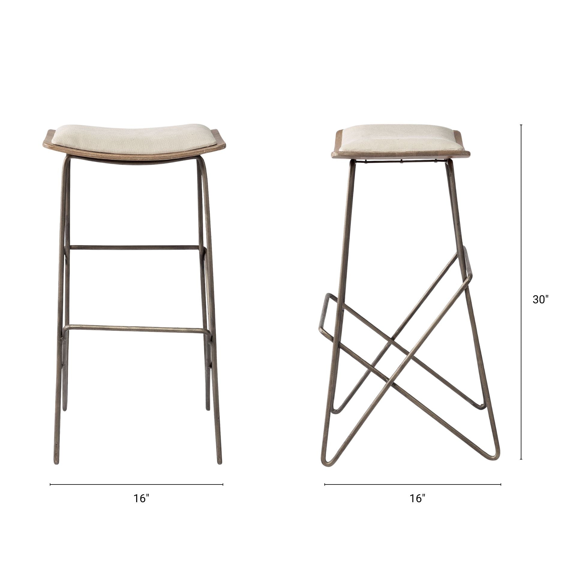 Katniss Fabric Seat Stool
