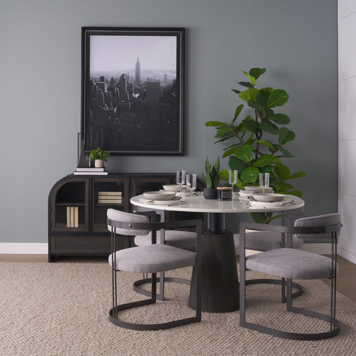 Hollyfield Fabric Contract-Grade Dining Armchair