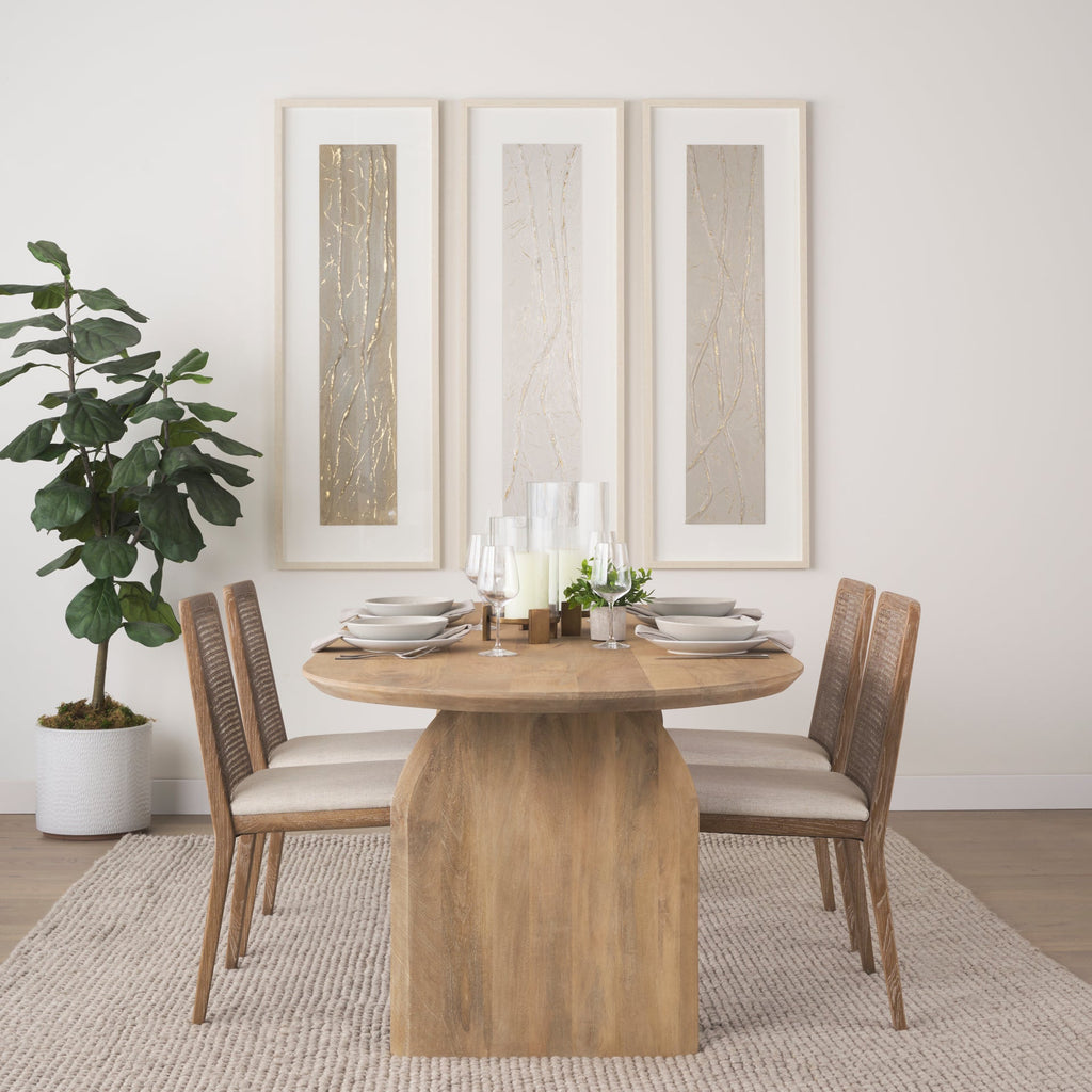 Clara Light Brown Cane Back Dining Chair