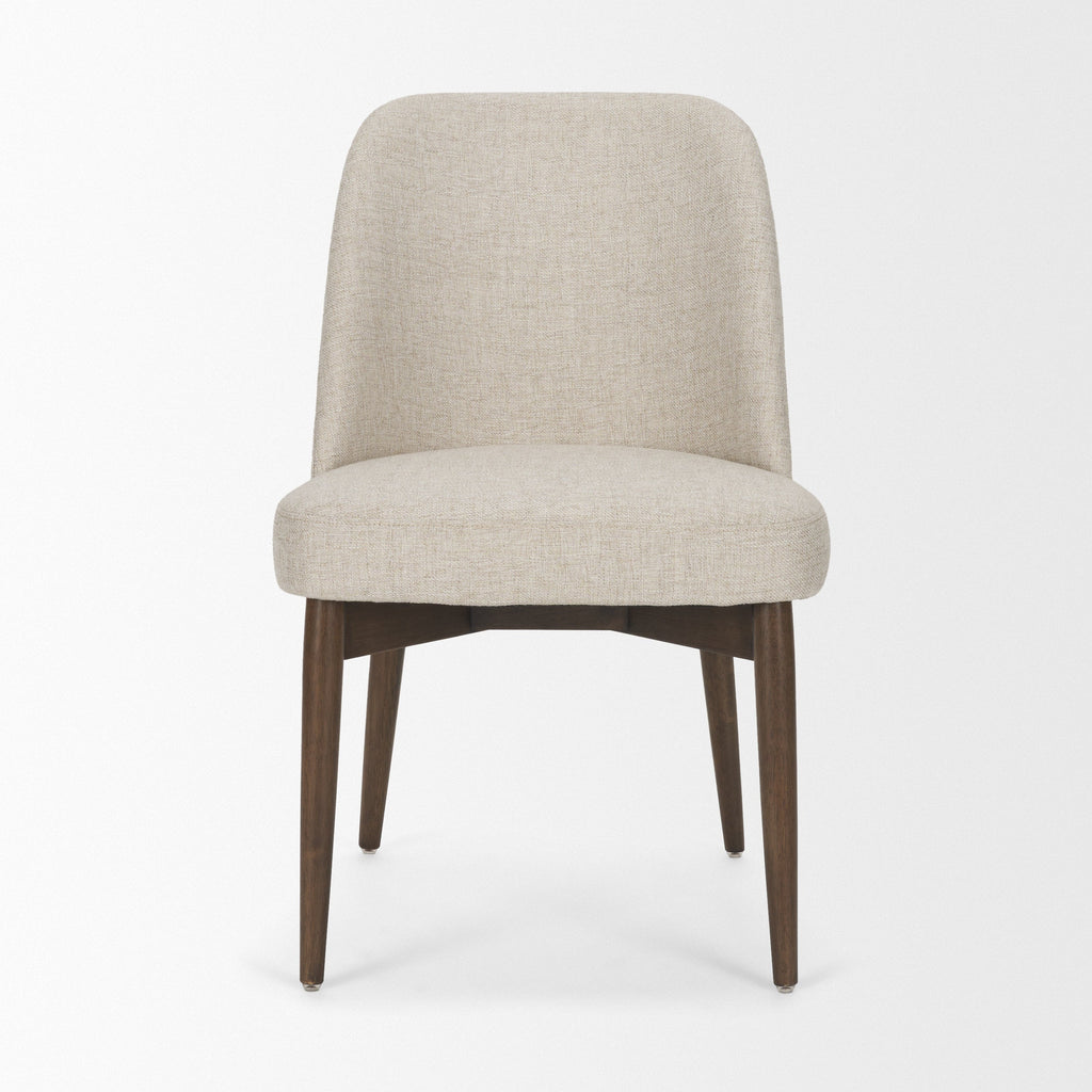 Abbie Curve Fabric Dining Chair