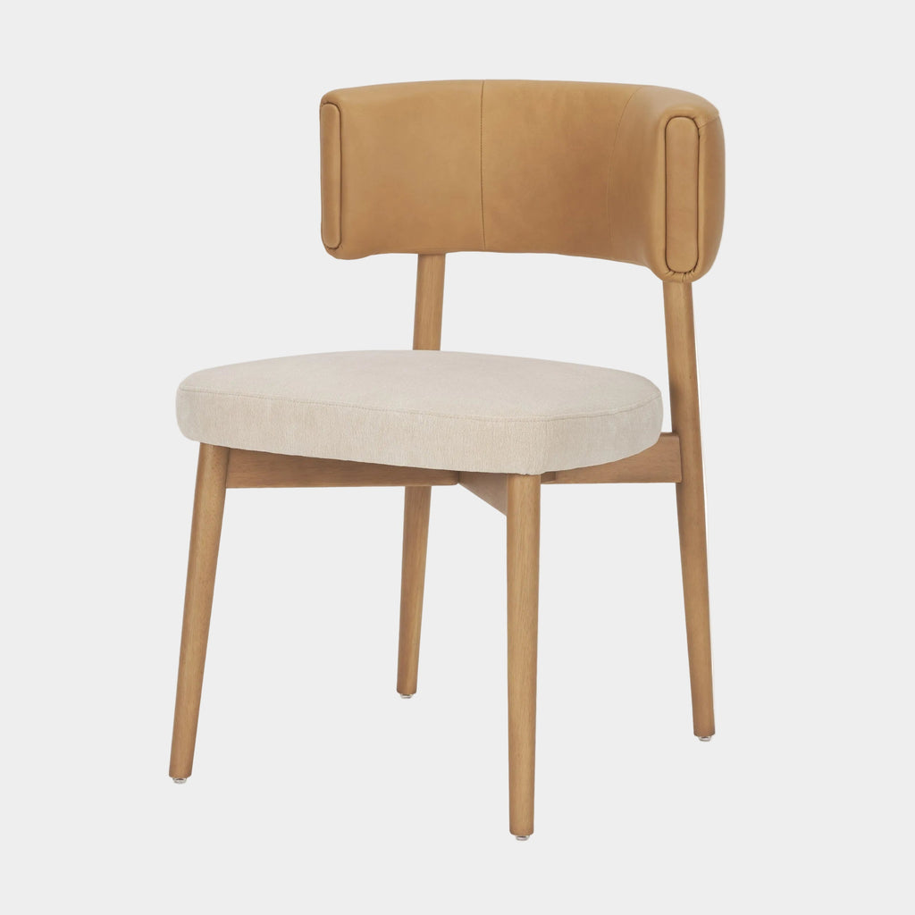 Motley Curve Leather Dining Chair