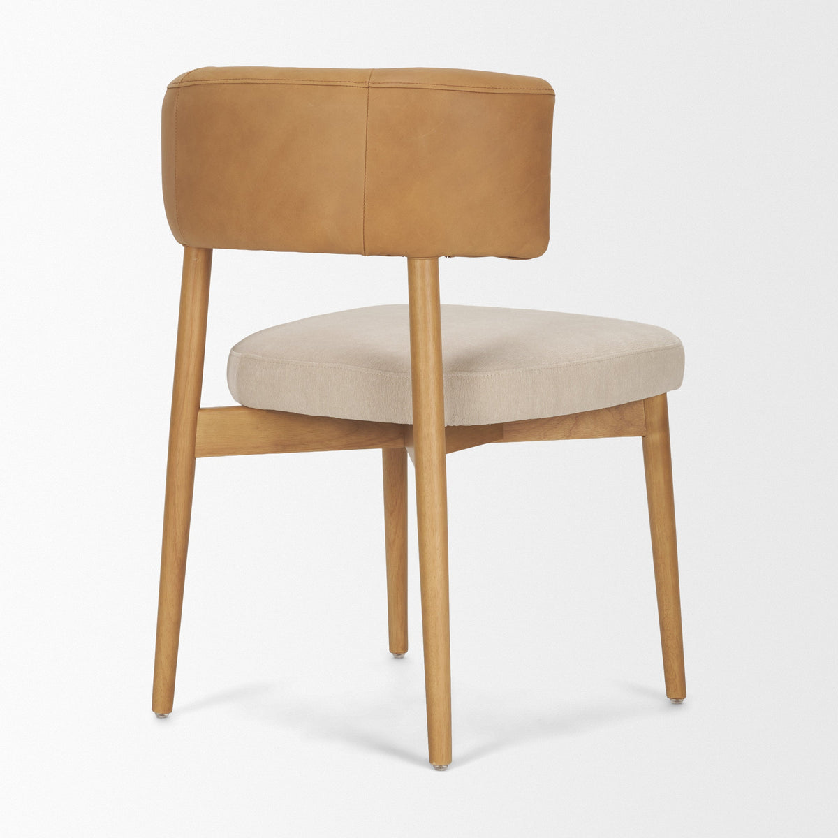 Motley Curve Leather Dining Chair