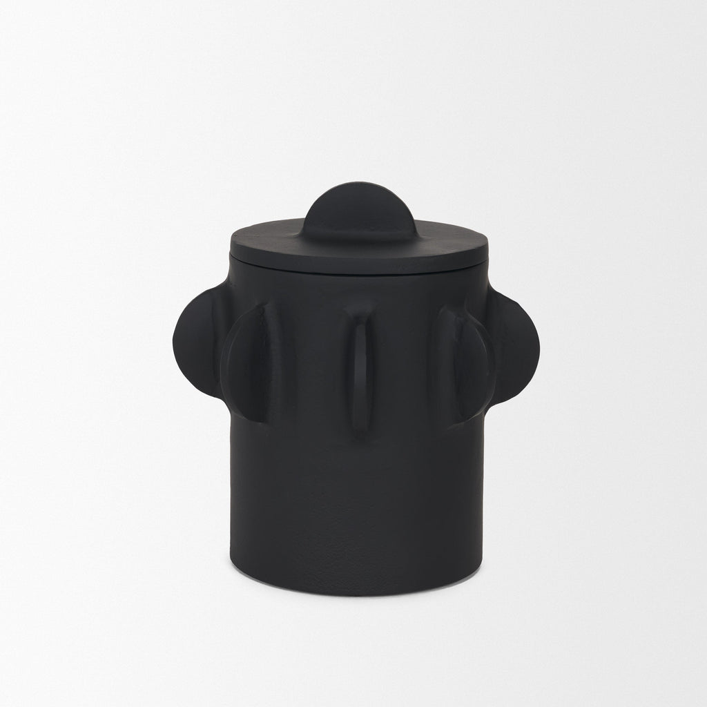 Deacon Decorative Black Canister