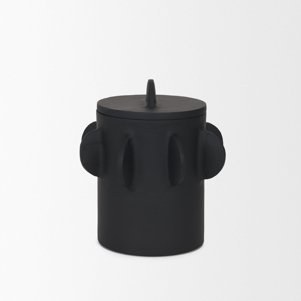 Deacon Decorative Black Canister