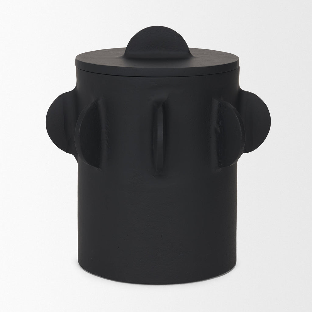 Deacon Decorative Black Canister