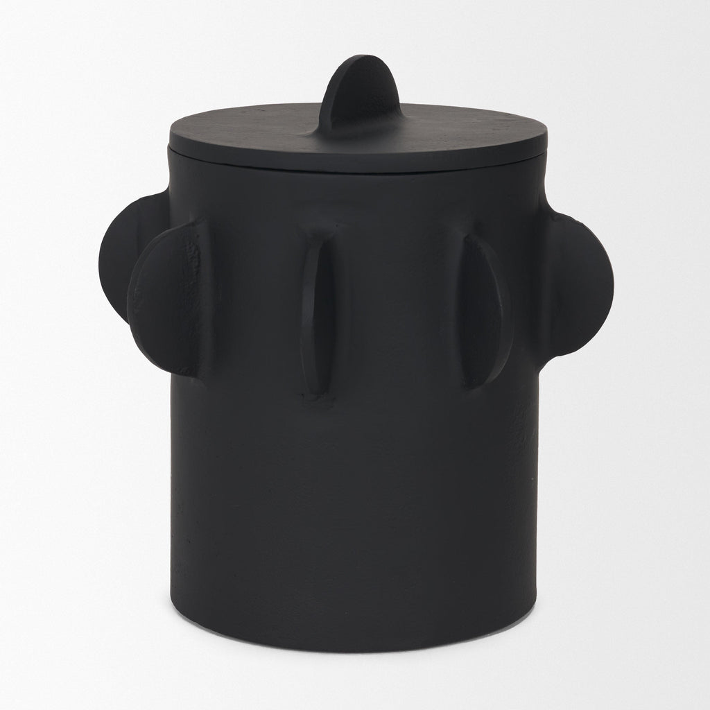 Deacon Decorative Black Canister