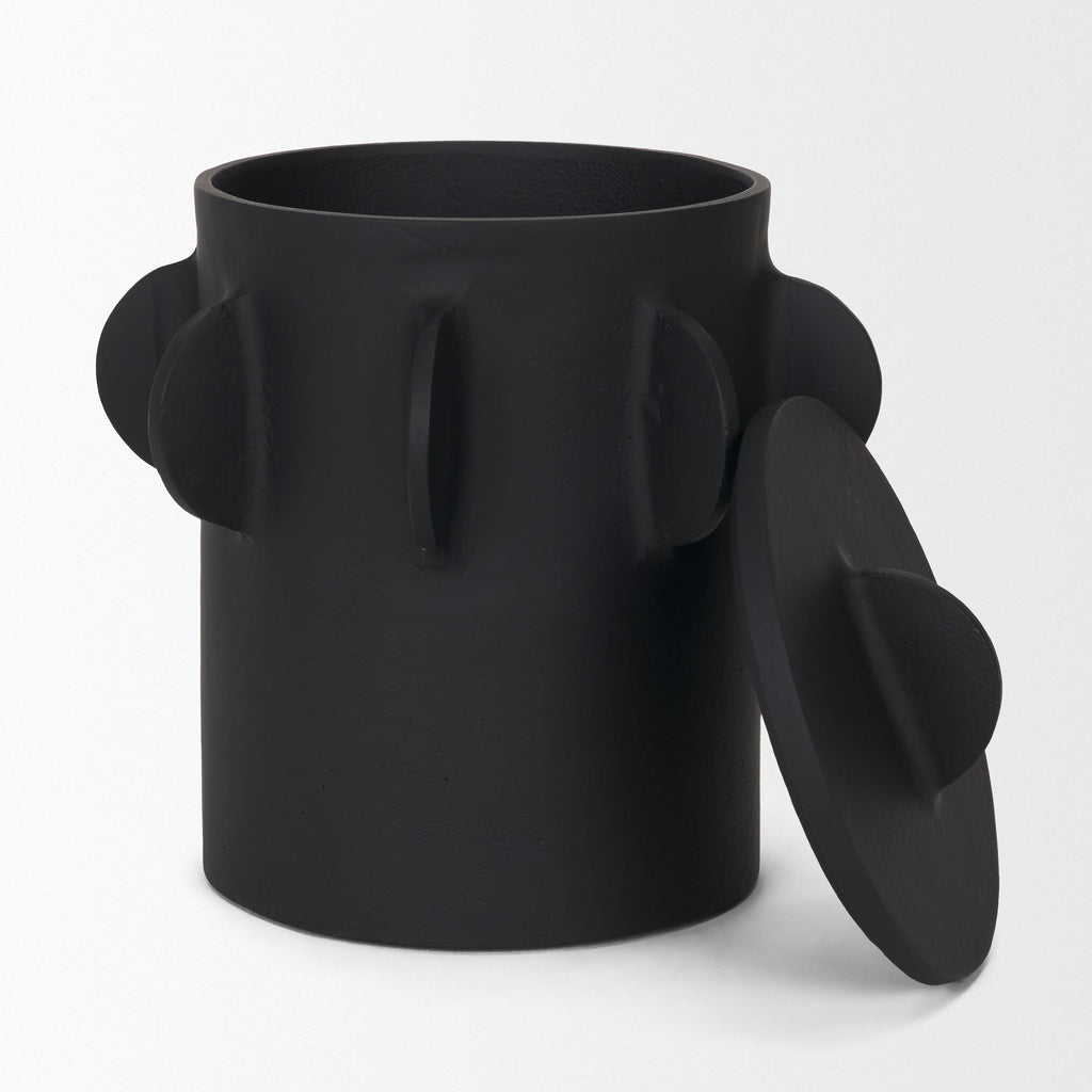 Deacon Decorative Black Canister
