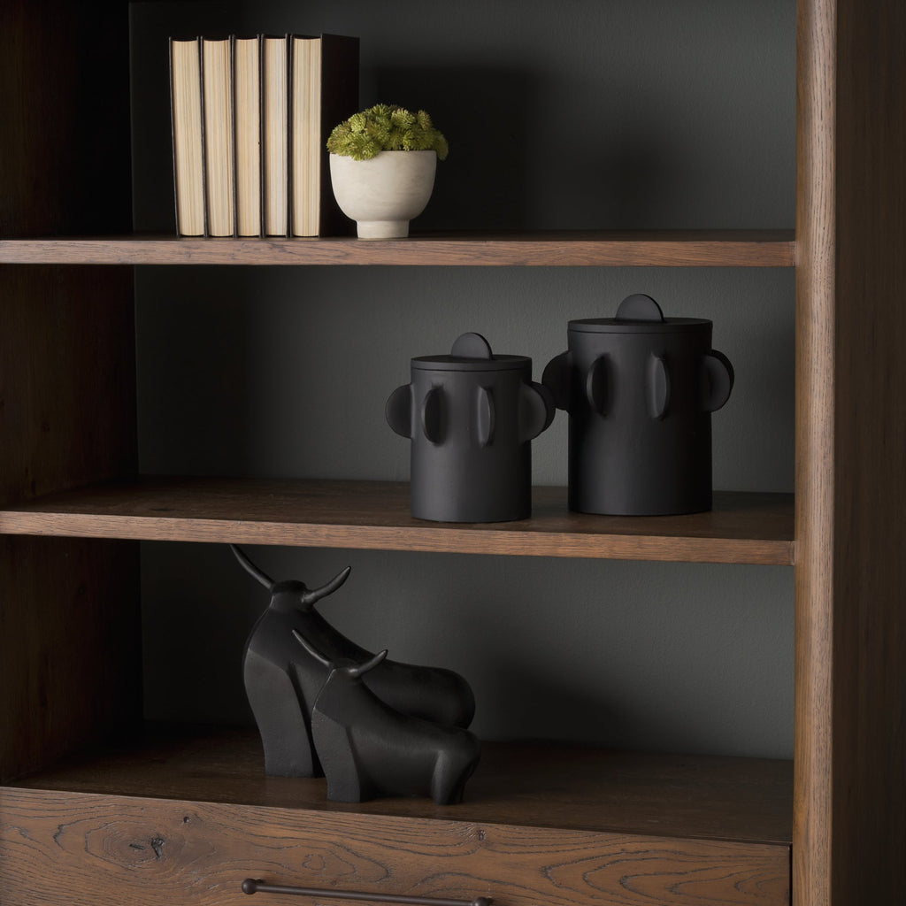 Deacon Decorative Black Canister