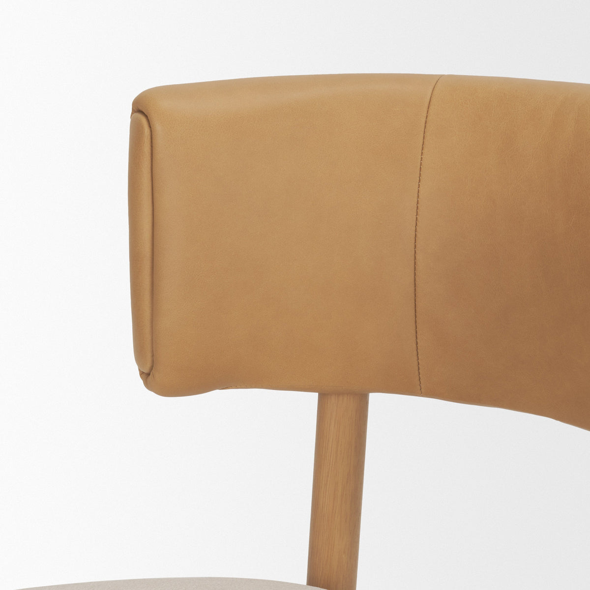 Motley Curve Leather Dining Chair