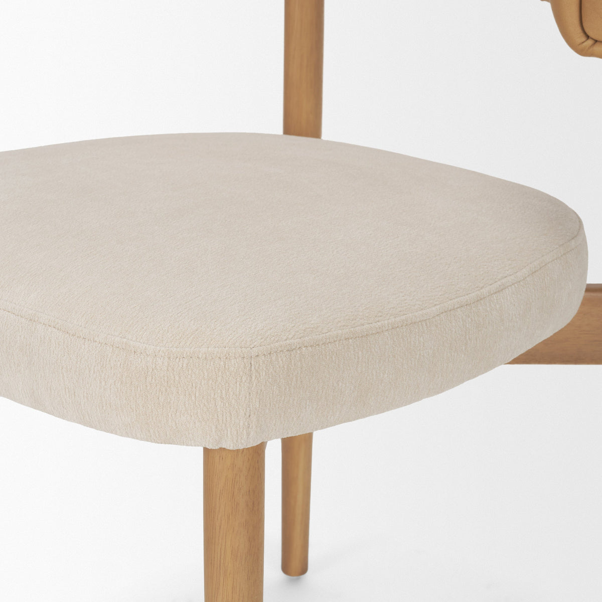 Motley Curve Leather Dining Chair
