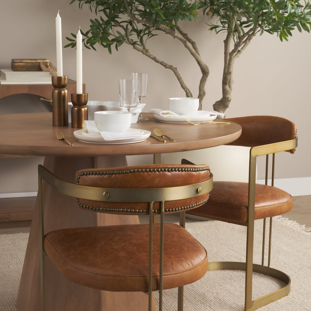 Hollyfield Leather Contract-Grade Dining Chair