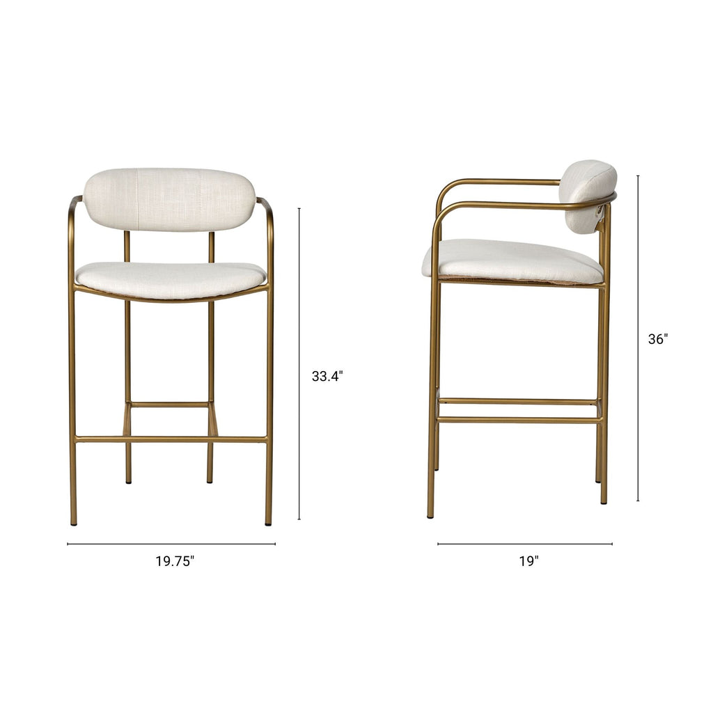 Parker Upholstered Counter Seat Stool