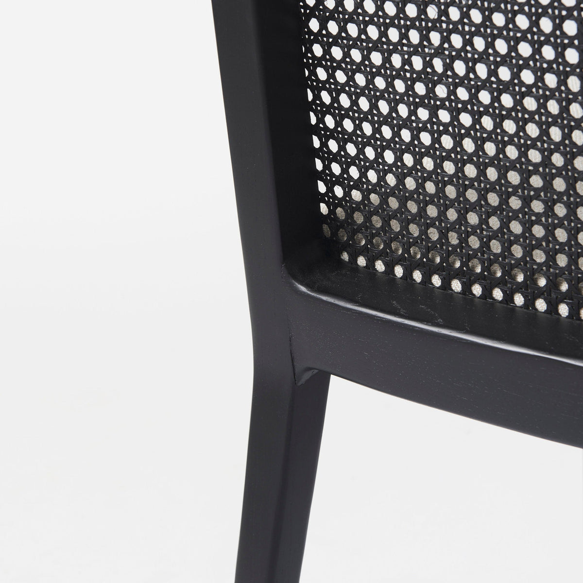 Clara Black Cane Back Dining Chair