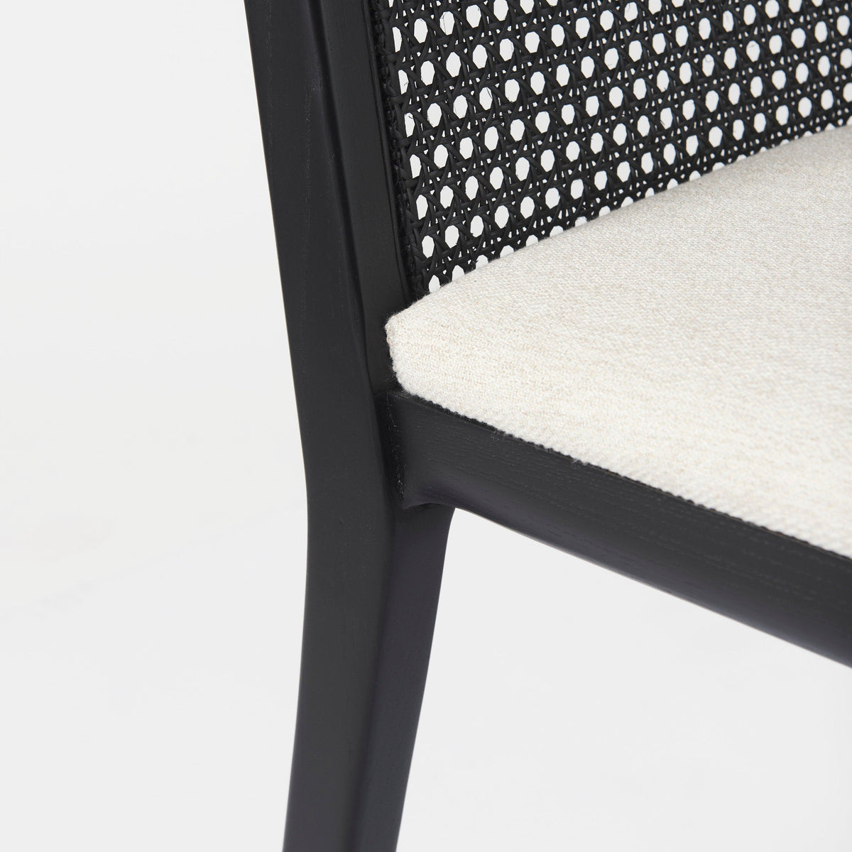 Clara Black Cane Back Dining Chair