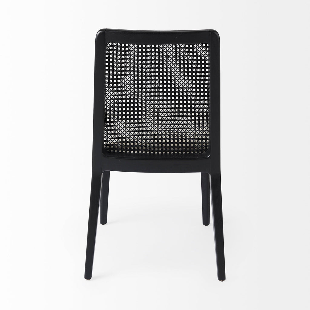 Clara Black Cane Back Dining Chair