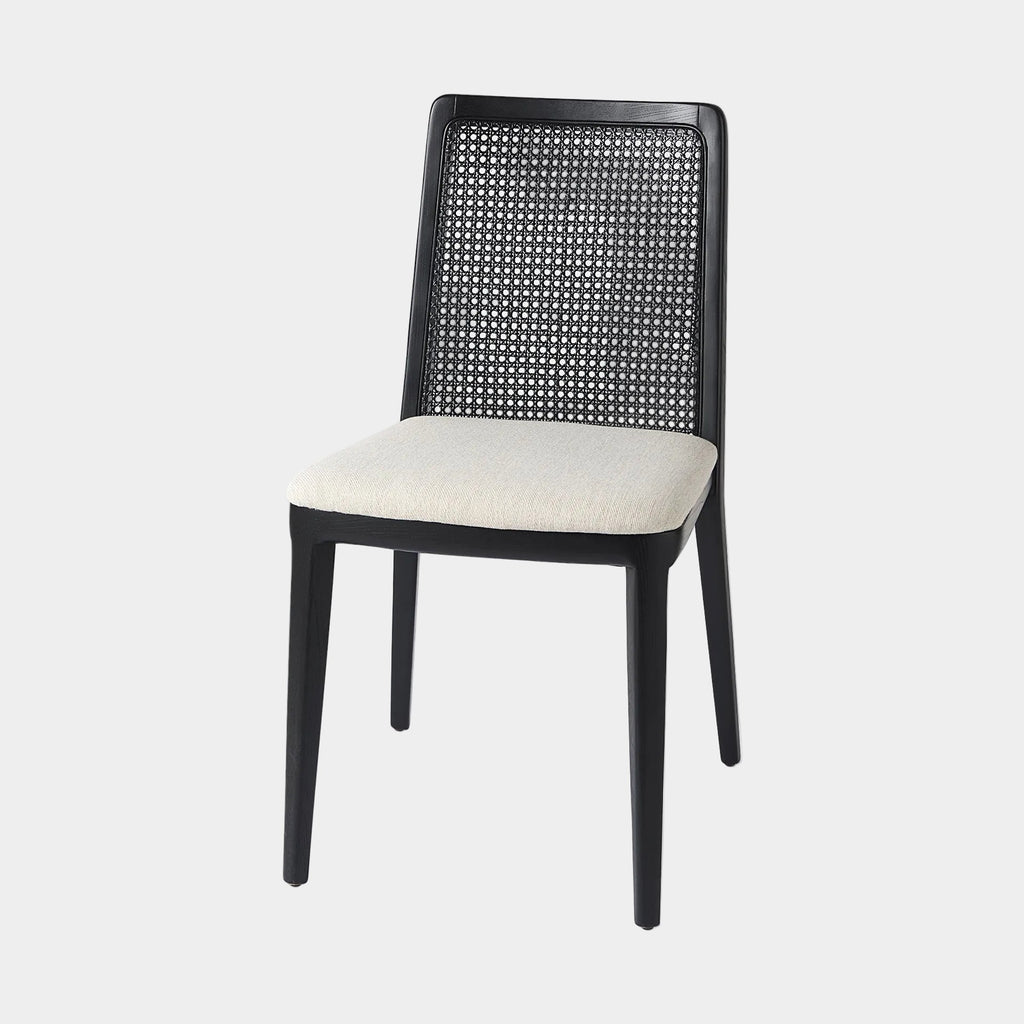 Clara Black Cane Back Dining Chair