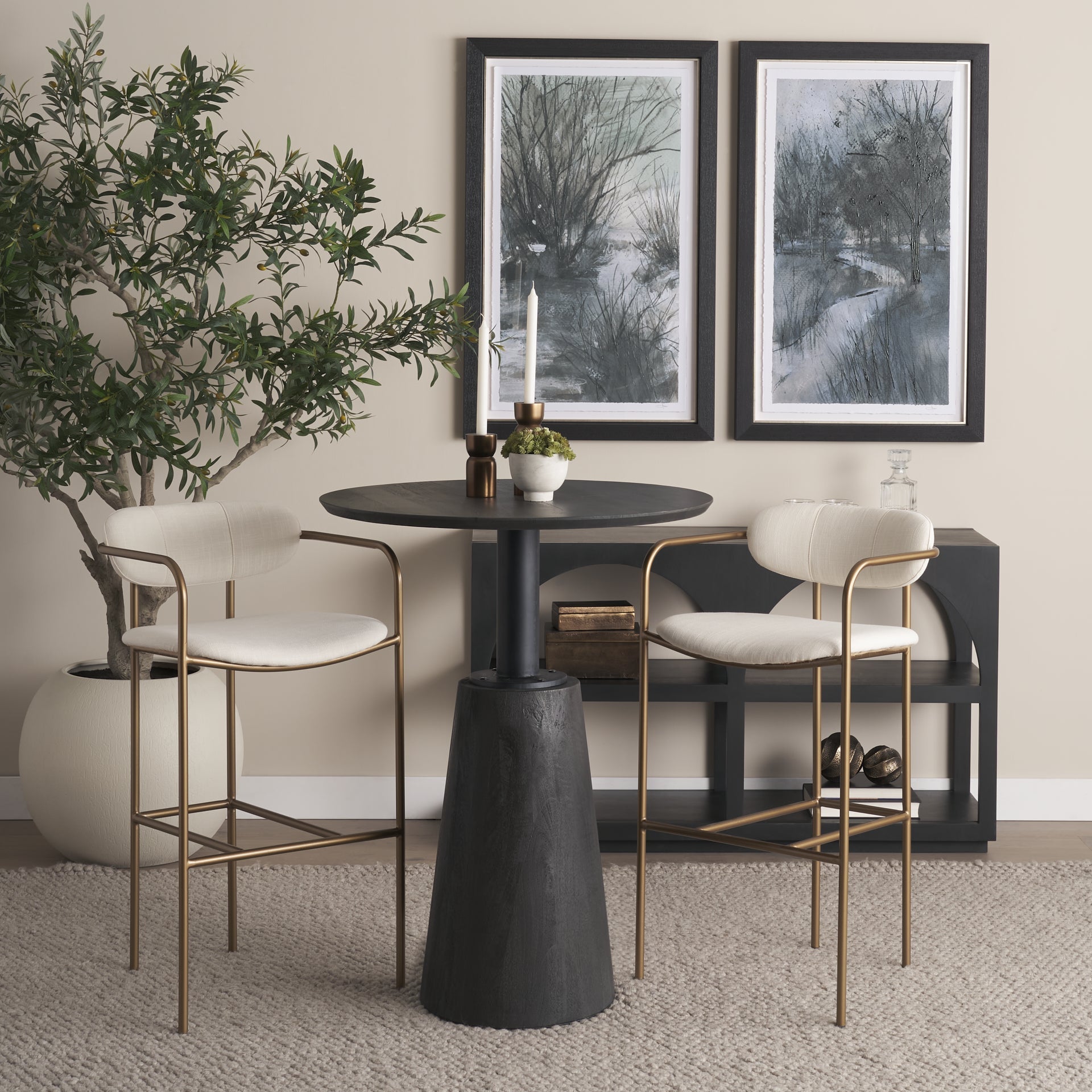 Parker Upholstered Bar Seat Stool
