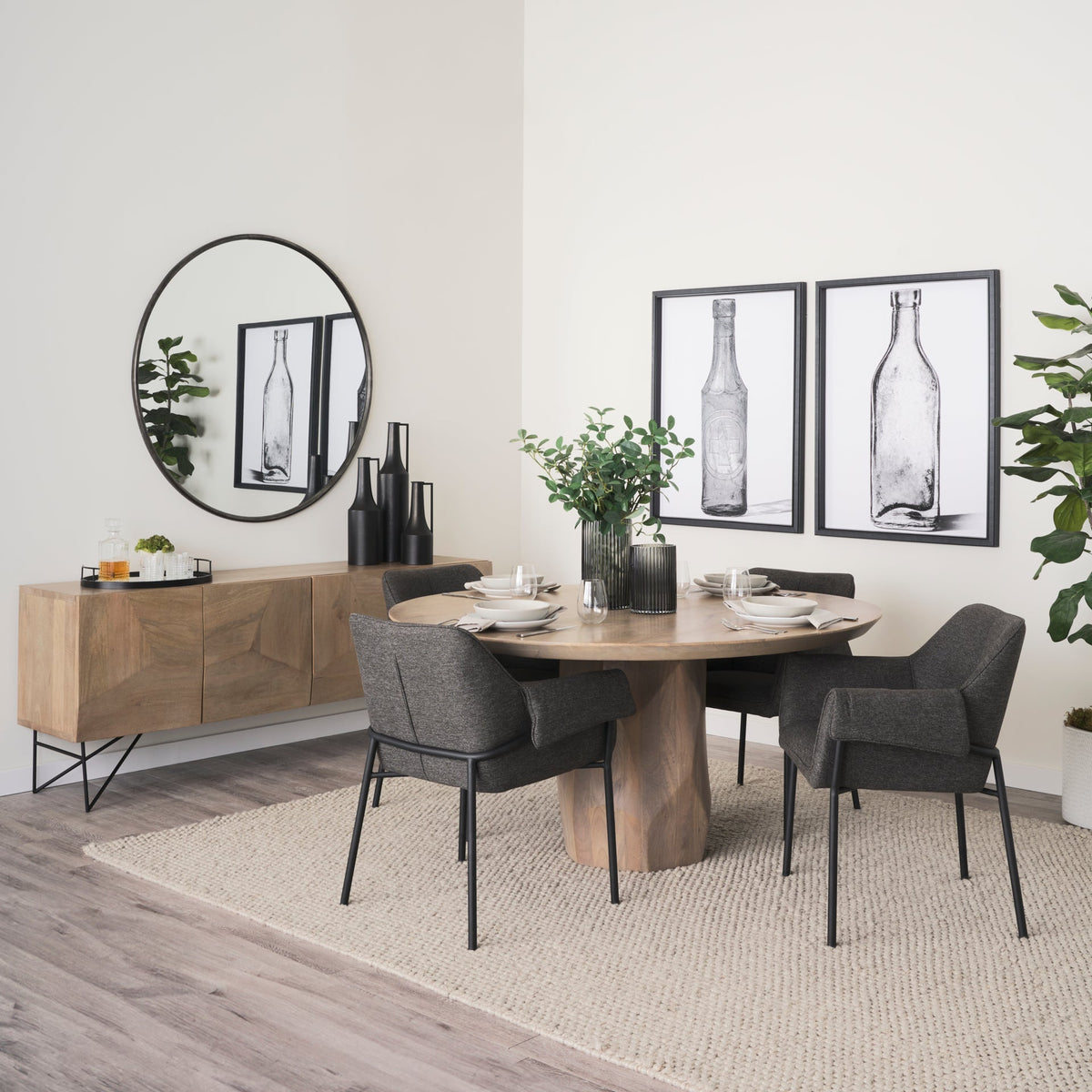 Brently Fabric Dining Armchair