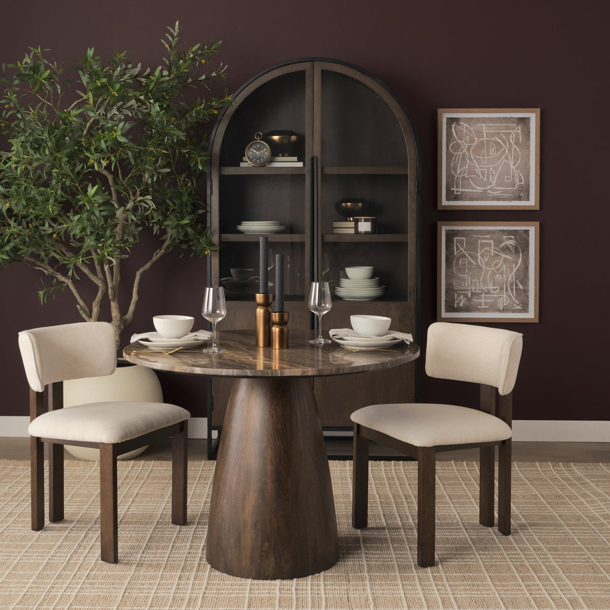 Soho Curve Tripod Dining Chair