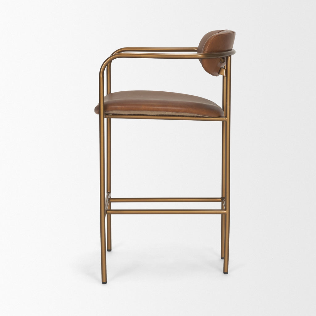 Parker Leather Seat Counter Stool