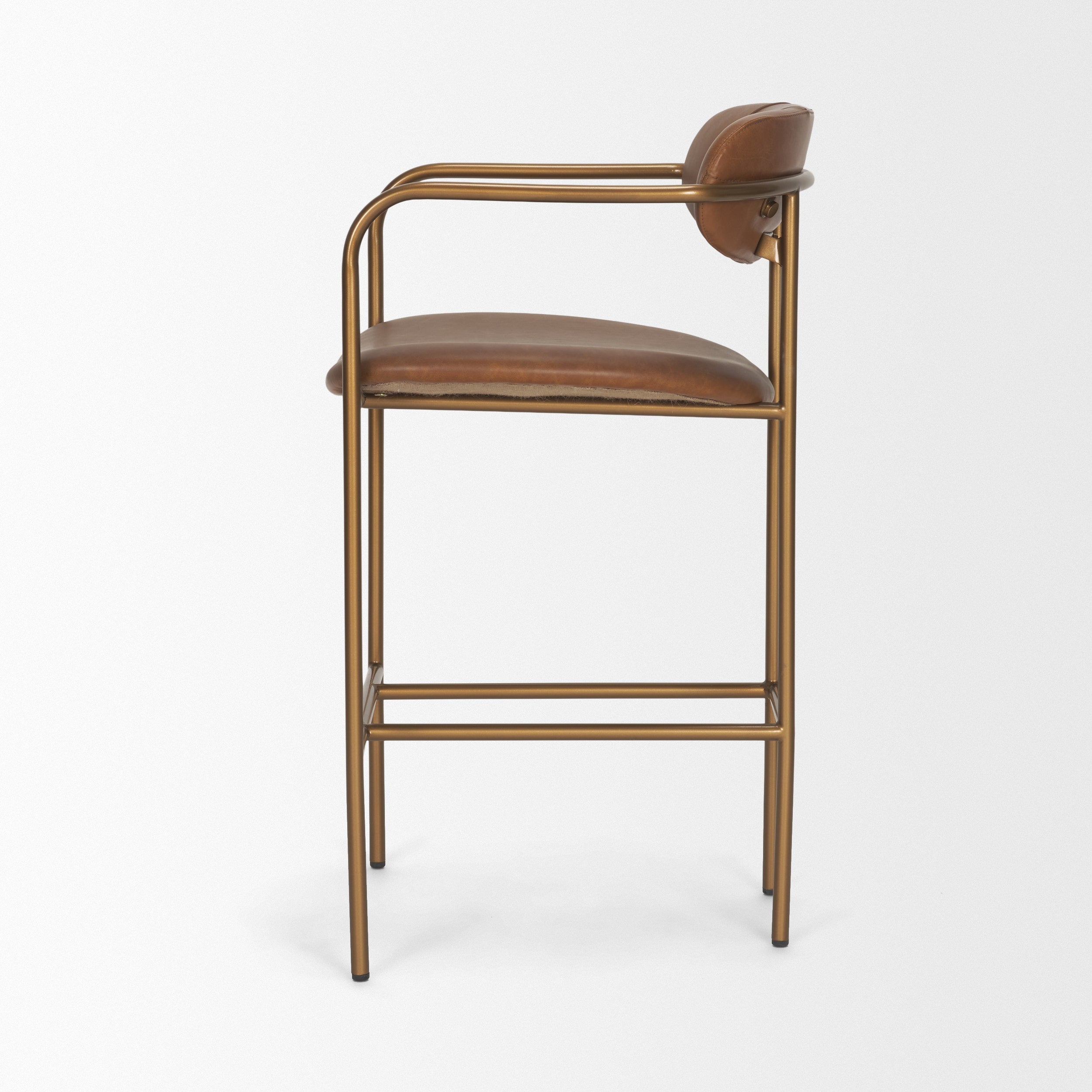 Parker Leather Seat Counter Stool