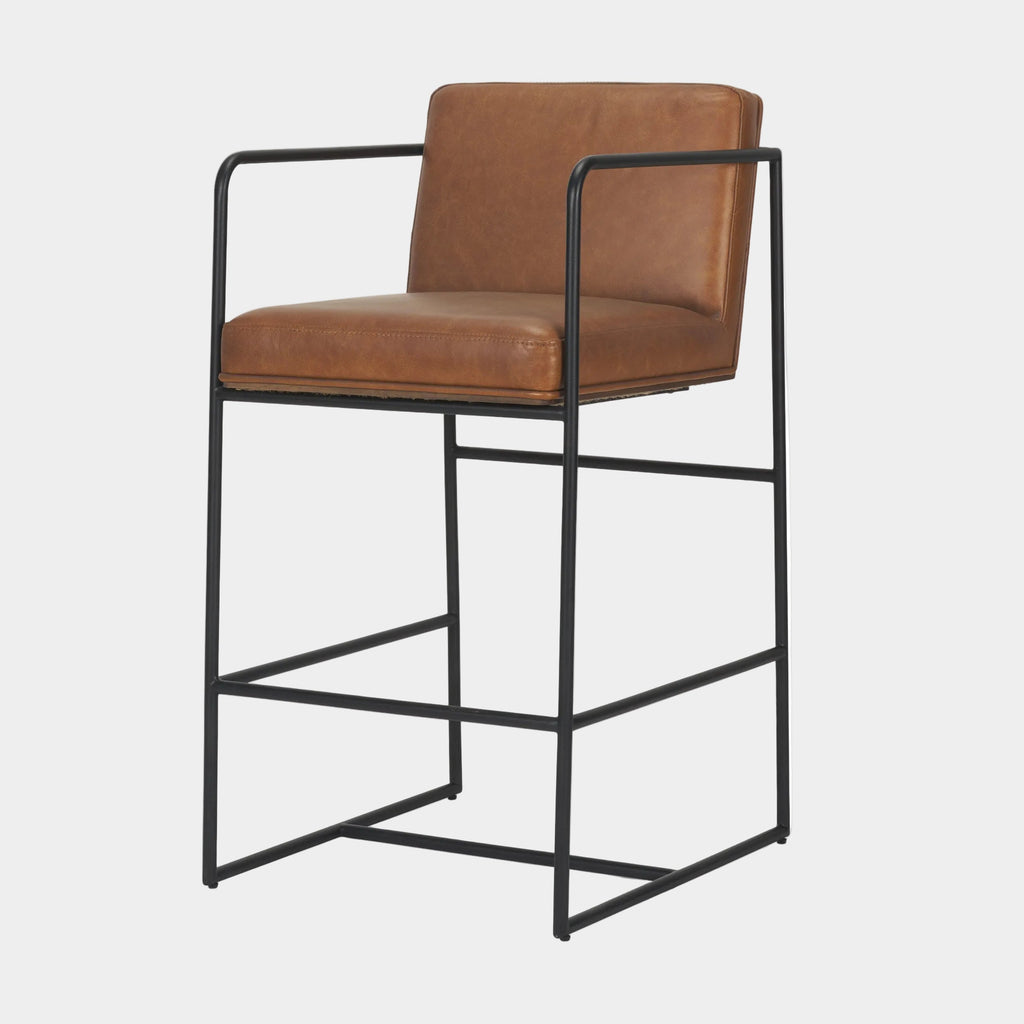 Stamford Leather Counter Stool