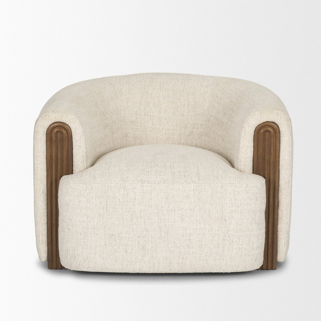 Kornelia Fabric Barrel Accent Chair