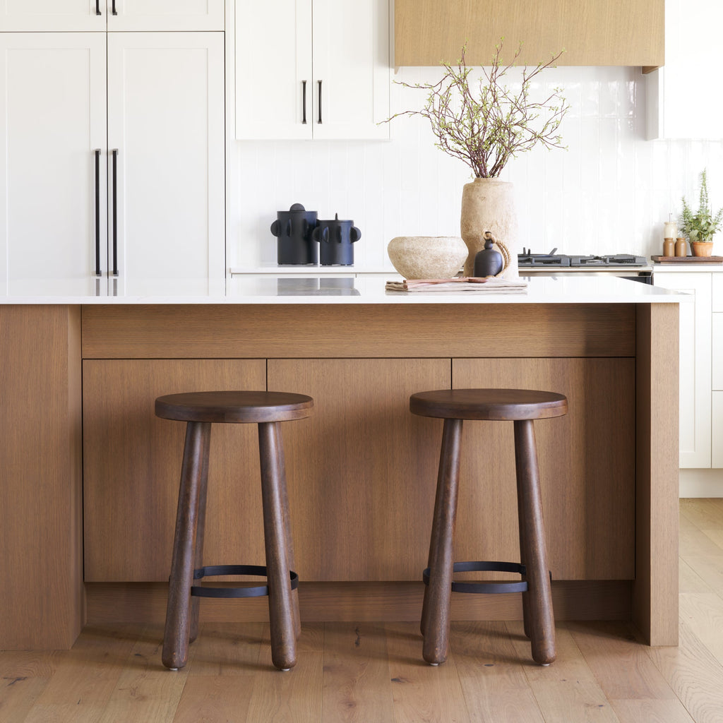 Weldon Wood Seat Stool