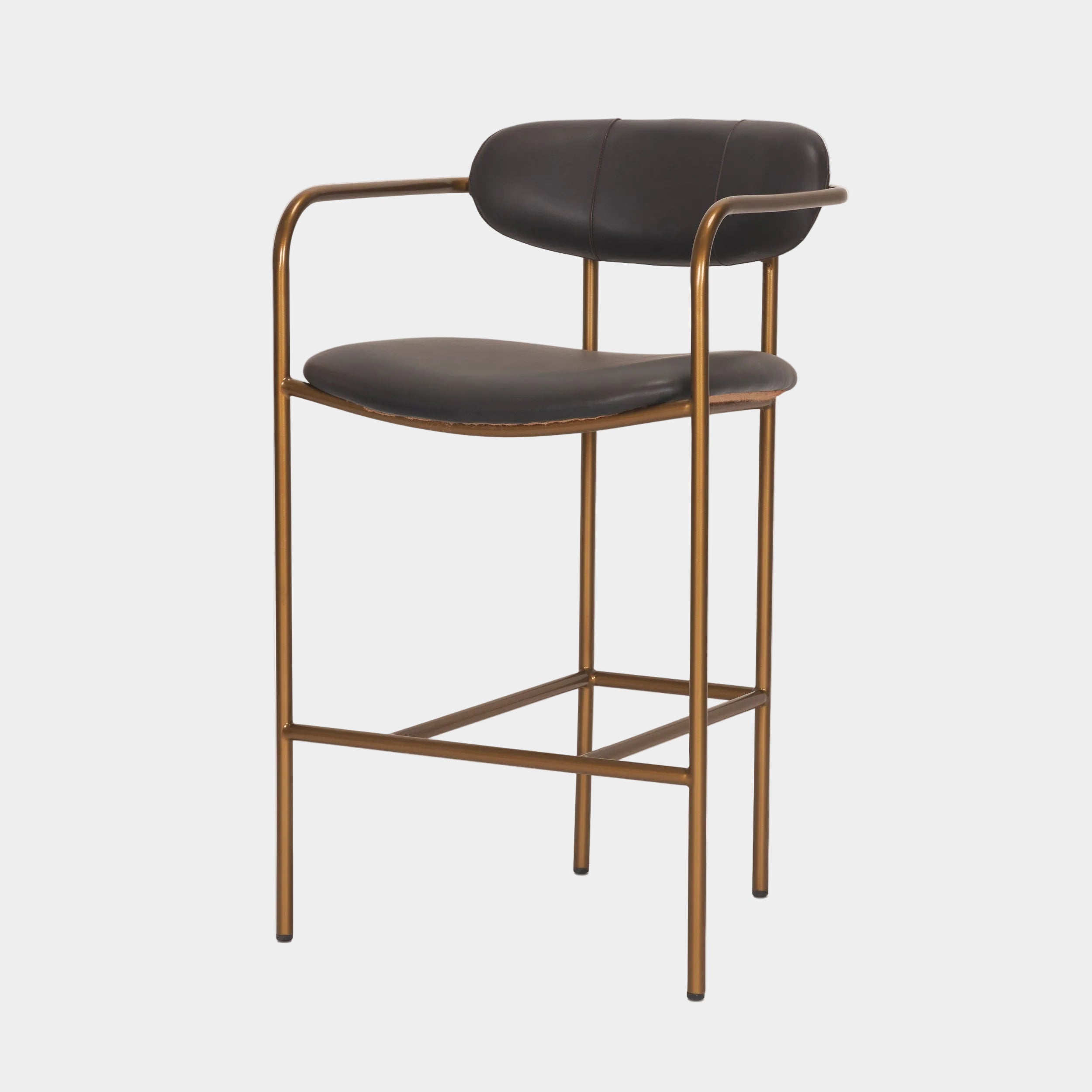 Parker Leather Seat Counter Stool