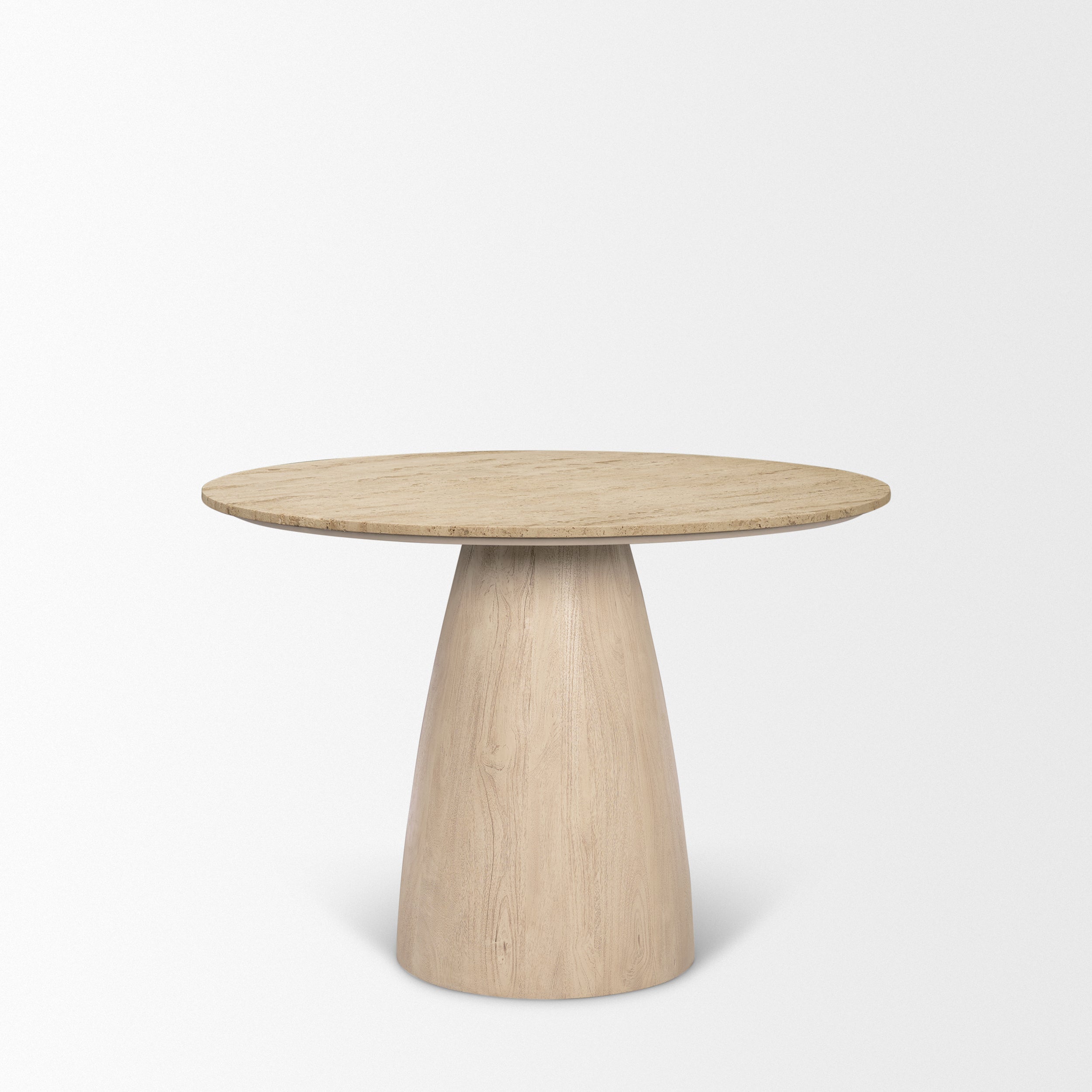 Allyson 42" Traavertine Dining Table